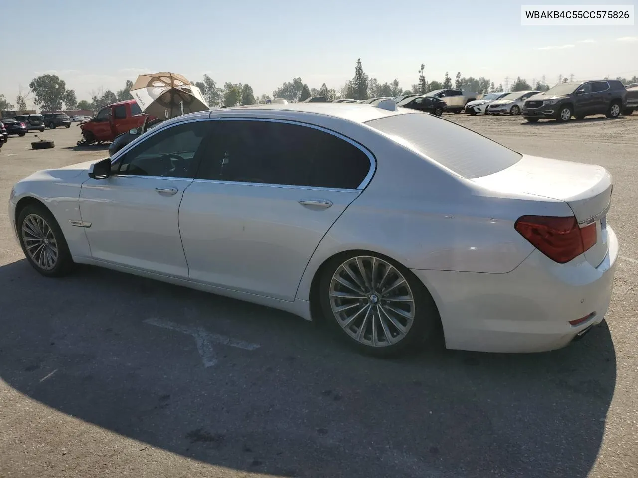 2012 BMW 740 Li VIN: WBAKB4C55CC575826 Lot: 74012564