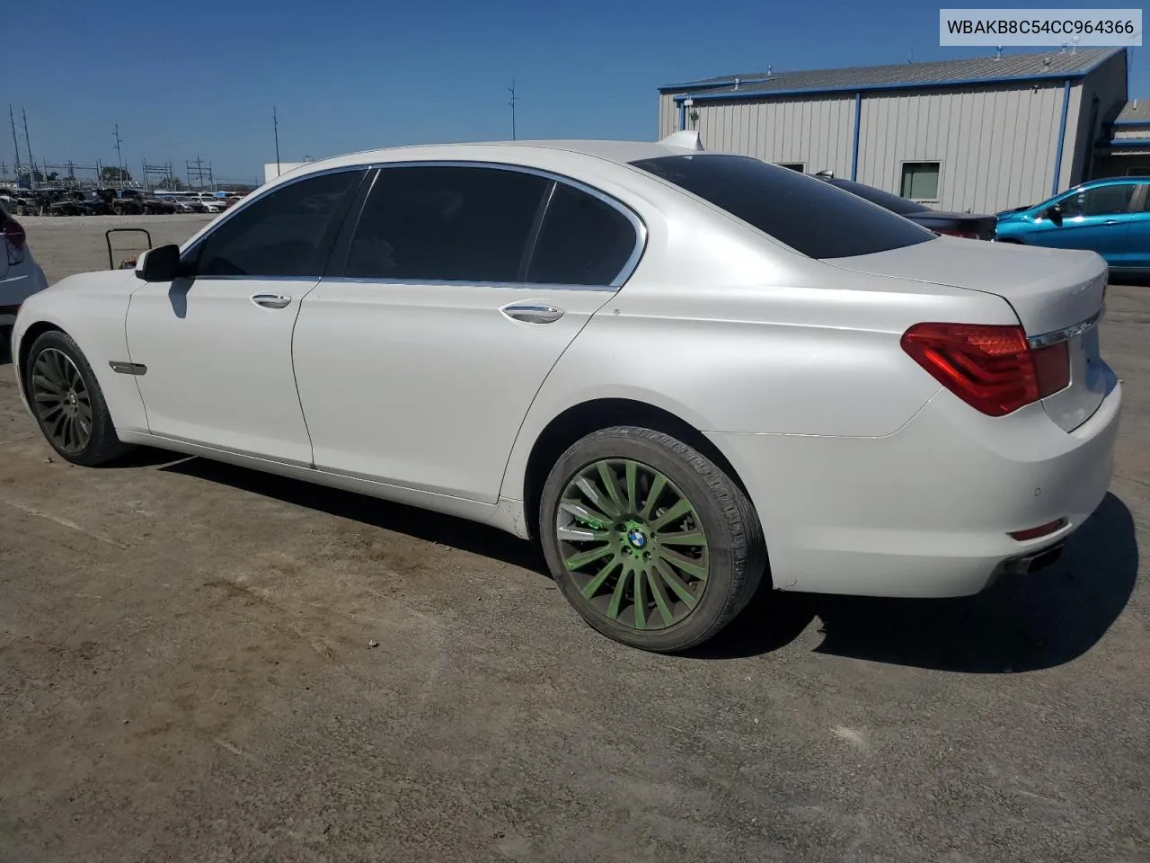 2012 BMW 750 Li VIN: WBAKB8C54CC964366 Lot: 74277044