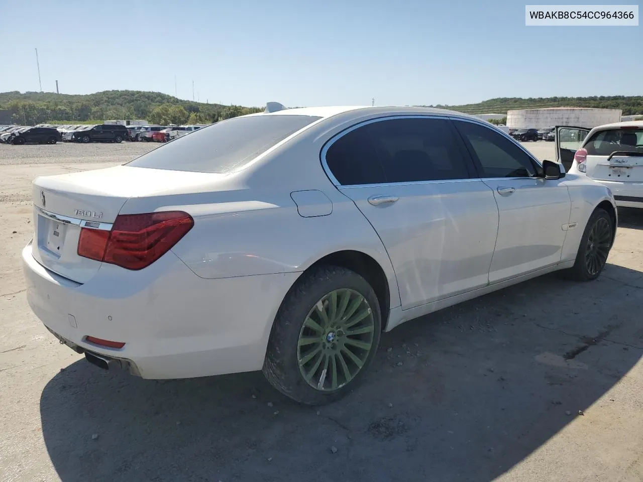 2012 BMW 750 Li VIN: WBAKB8C54CC964366 Lot: 74277044