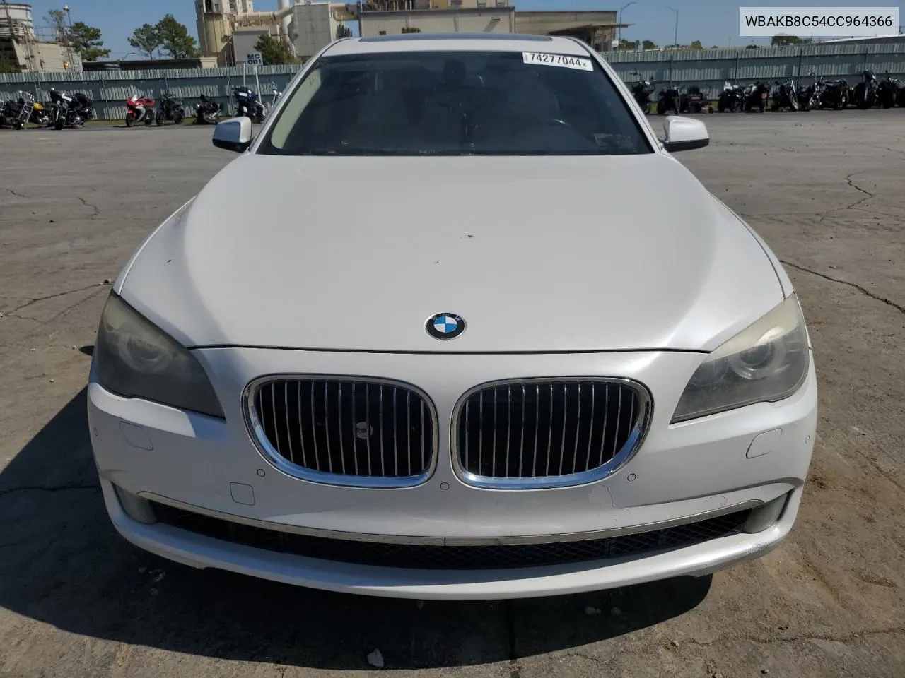 2012 BMW 750 Li VIN: WBAKB8C54CC964366 Lot: 74277044