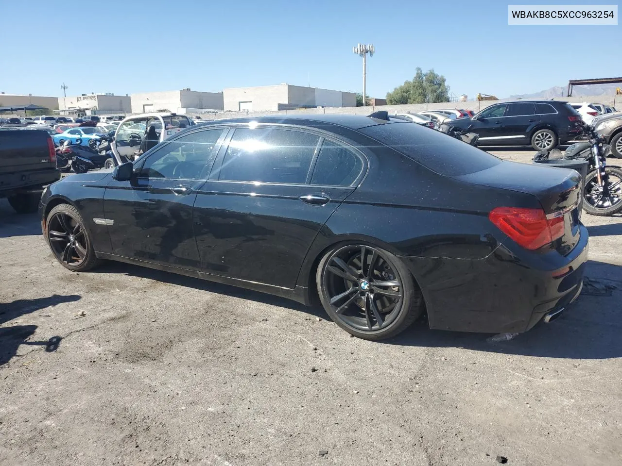 2012 BMW 750 Li VIN: WBAKB8C5XCC963254 Lot: 75324294