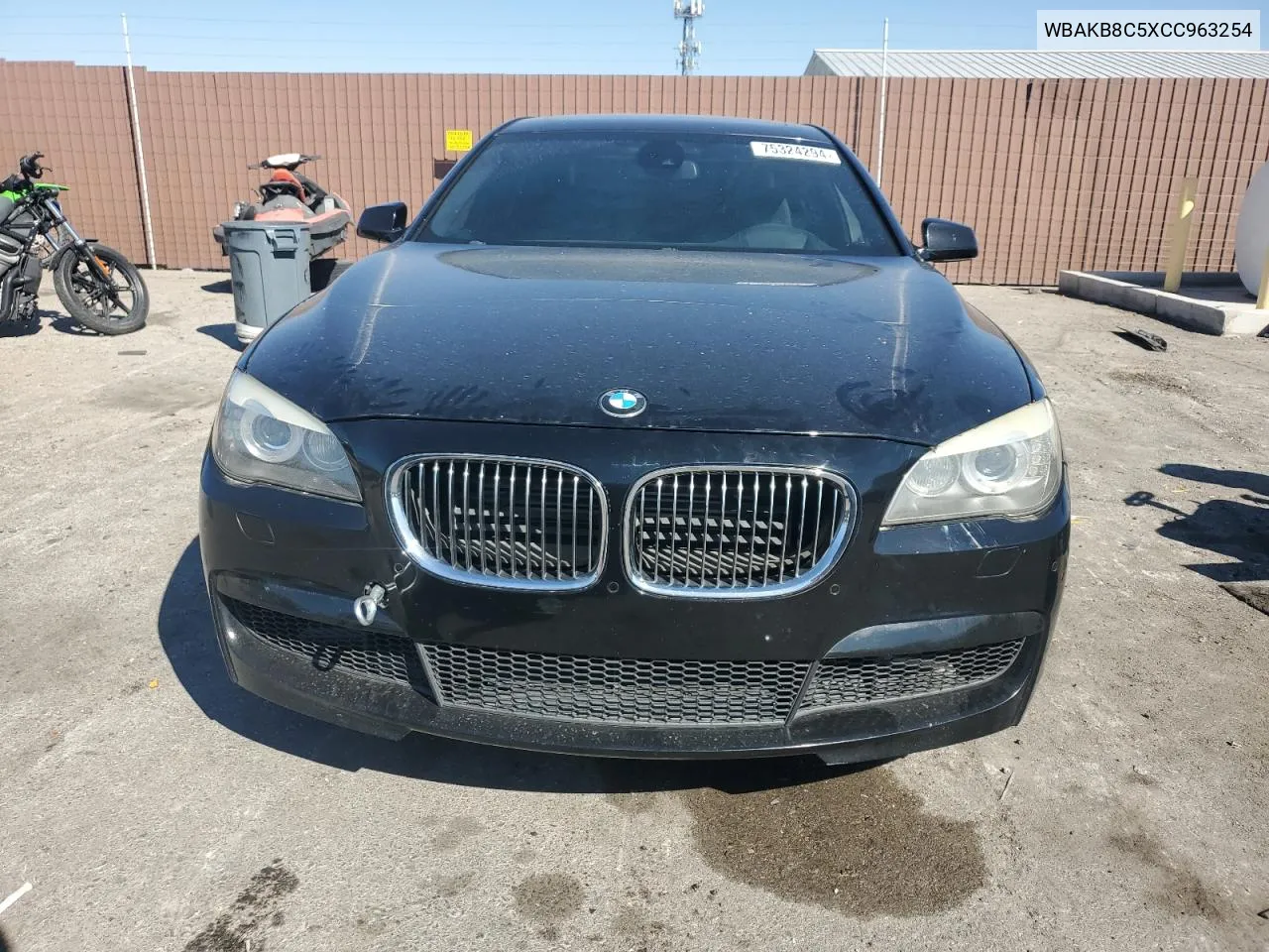 2012 BMW 750 Li VIN: WBAKB8C5XCC963254 Lot: 75324294