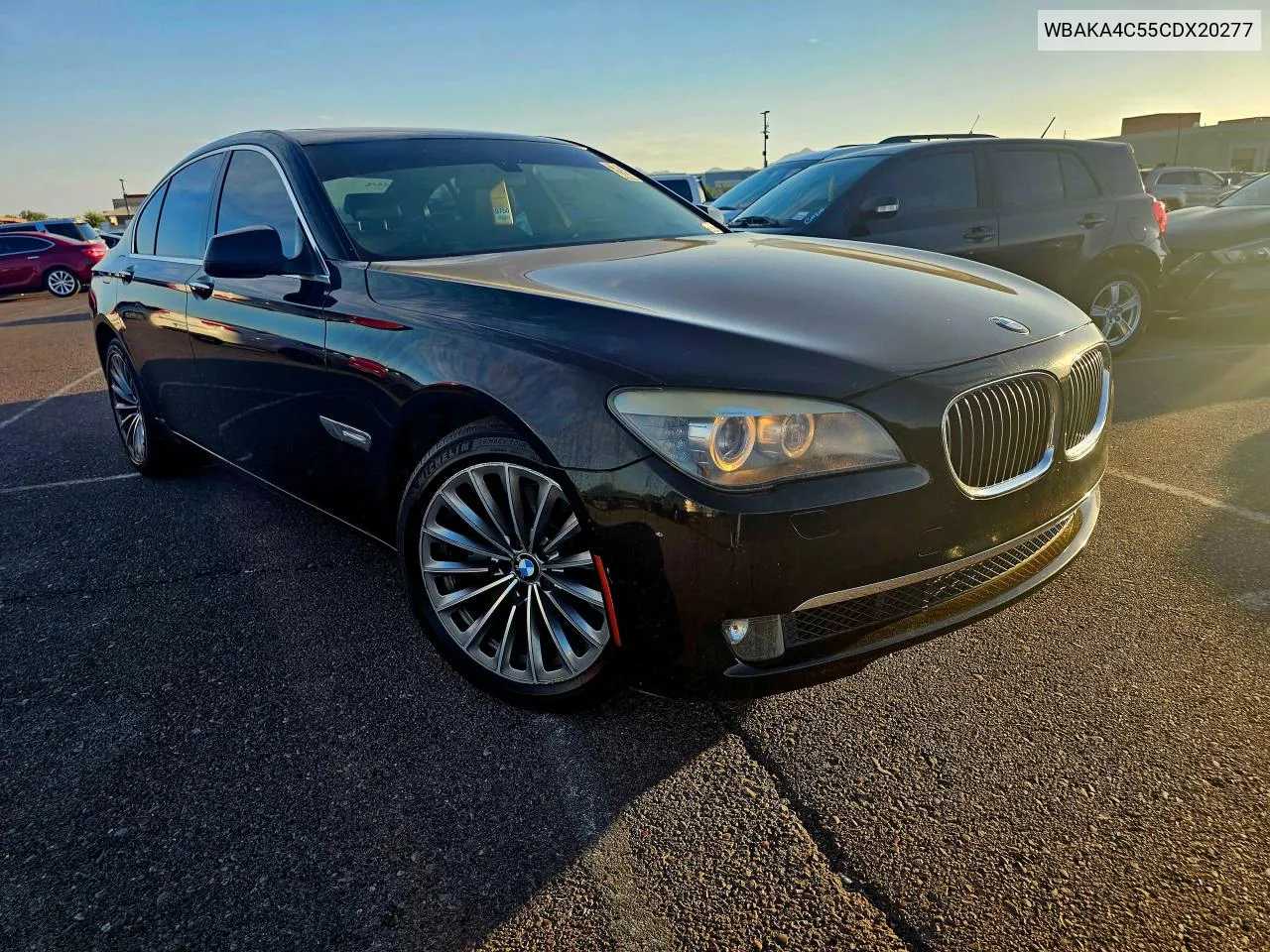 2012 BMW 740 I VIN: WBAKA4C55CDX20277 Lot: 75771474