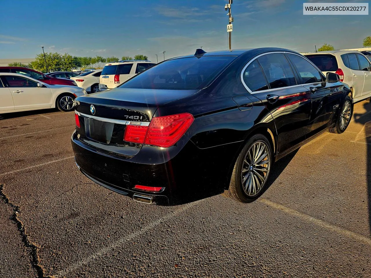 2012 BMW 740 I VIN: WBAKA4C55CDX20277 Lot: 75771474