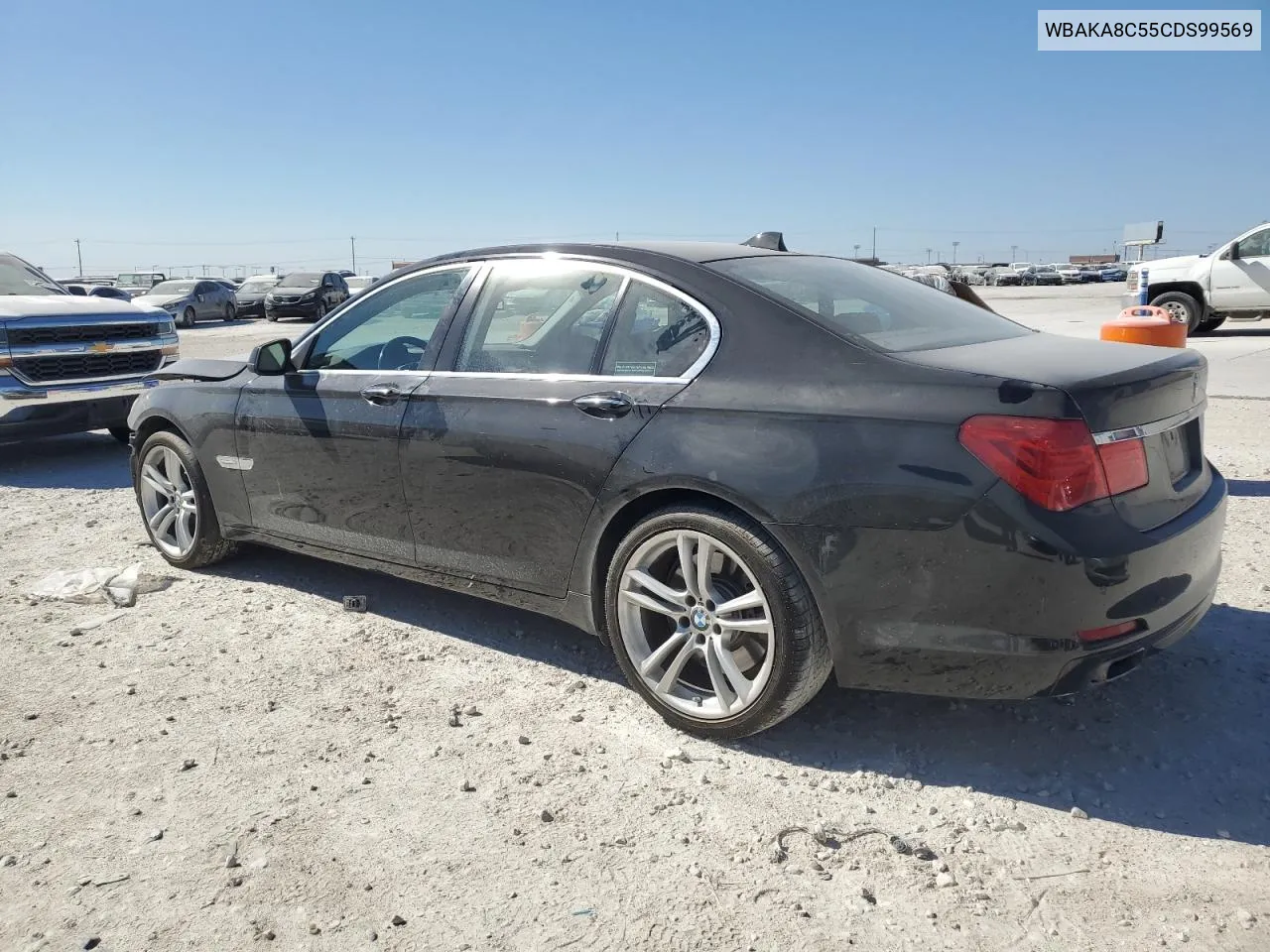 2012 BMW 750 I VIN: WBAKA8C55CDS99569 Lot: 76066594