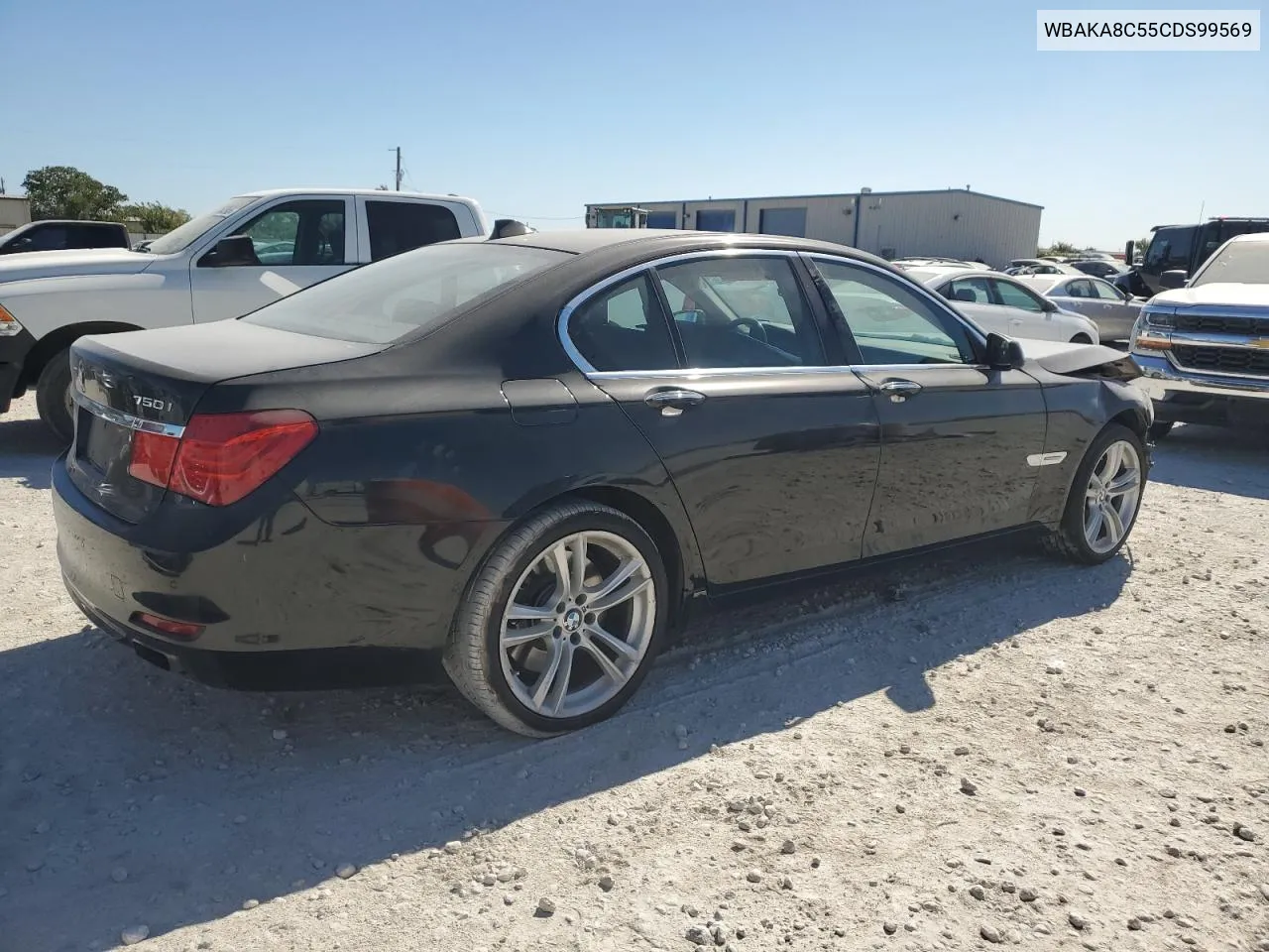 2012 BMW 750 I VIN: WBAKA8C55CDS99569 Lot: 76066594