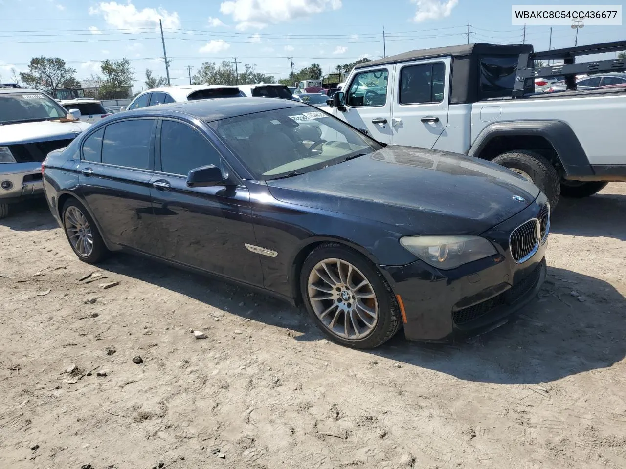 2012 BMW 750 Lxi VIN: WBAKC8C54CC436677 Lot: 76346524