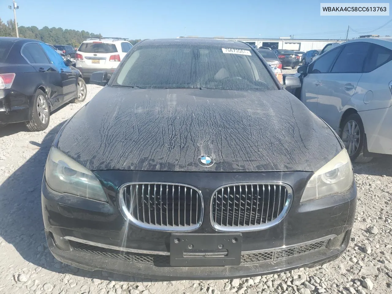 2012 BMW 740 I VIN: WBAKA4C58CC613763 Lot: 76673584