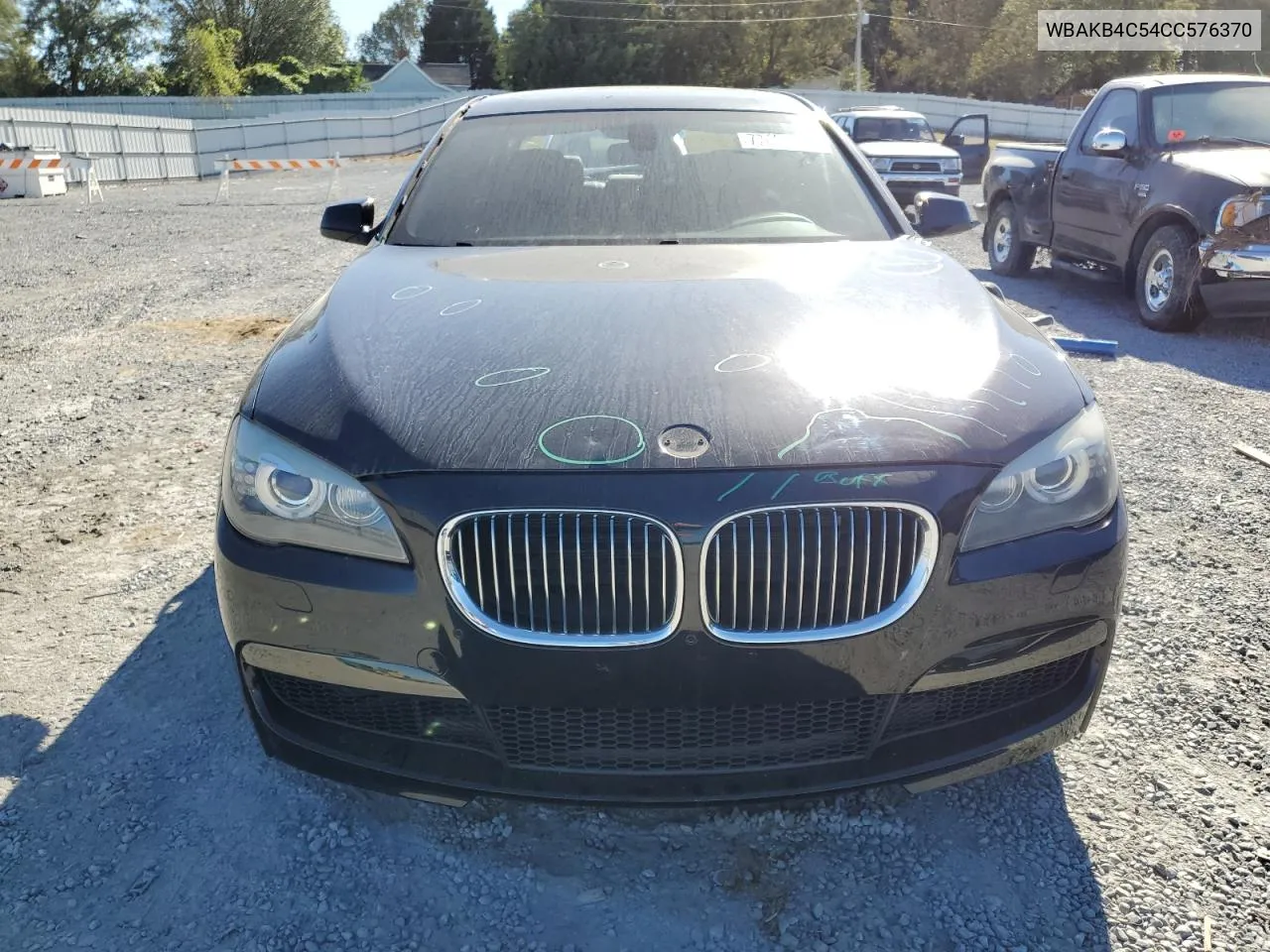 2012 BMW 740 Li VIN: WBAKB4C54CC576370 Lot: 77026854