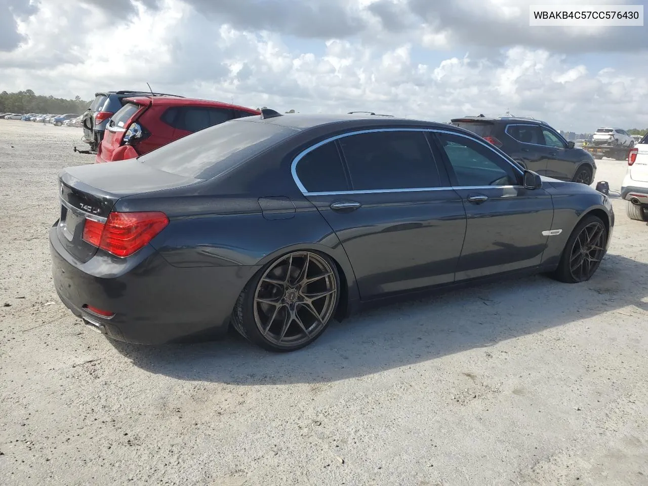 2012 BMW 740 Li VIN: WBAKB4C57CC576430 Lot: 77214444