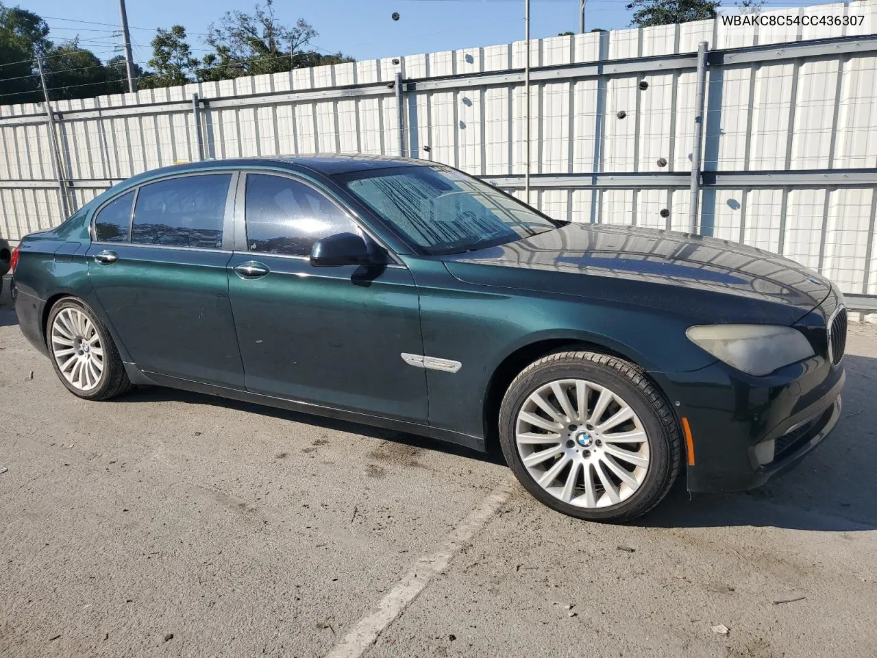 2012 BMW 750 Lxi VIN: WBAKC8C54CC436307 Lot: 77310474