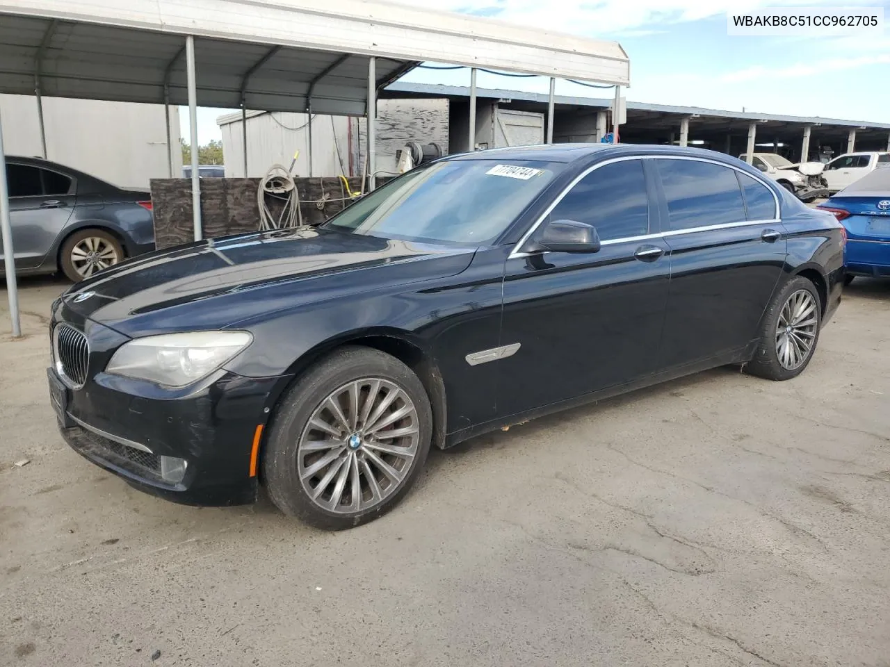 2012 BMW 750 Li VIN: WBAKB8C51CC962705 Lot: 77704744