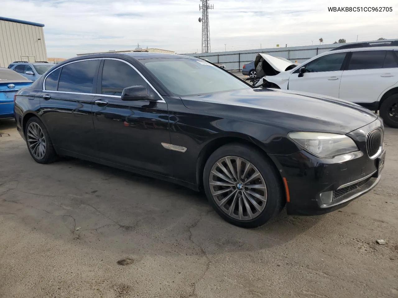 2012 BMW 750 Li VIN: WBAKB8C51CC962705 Lot: 77704744