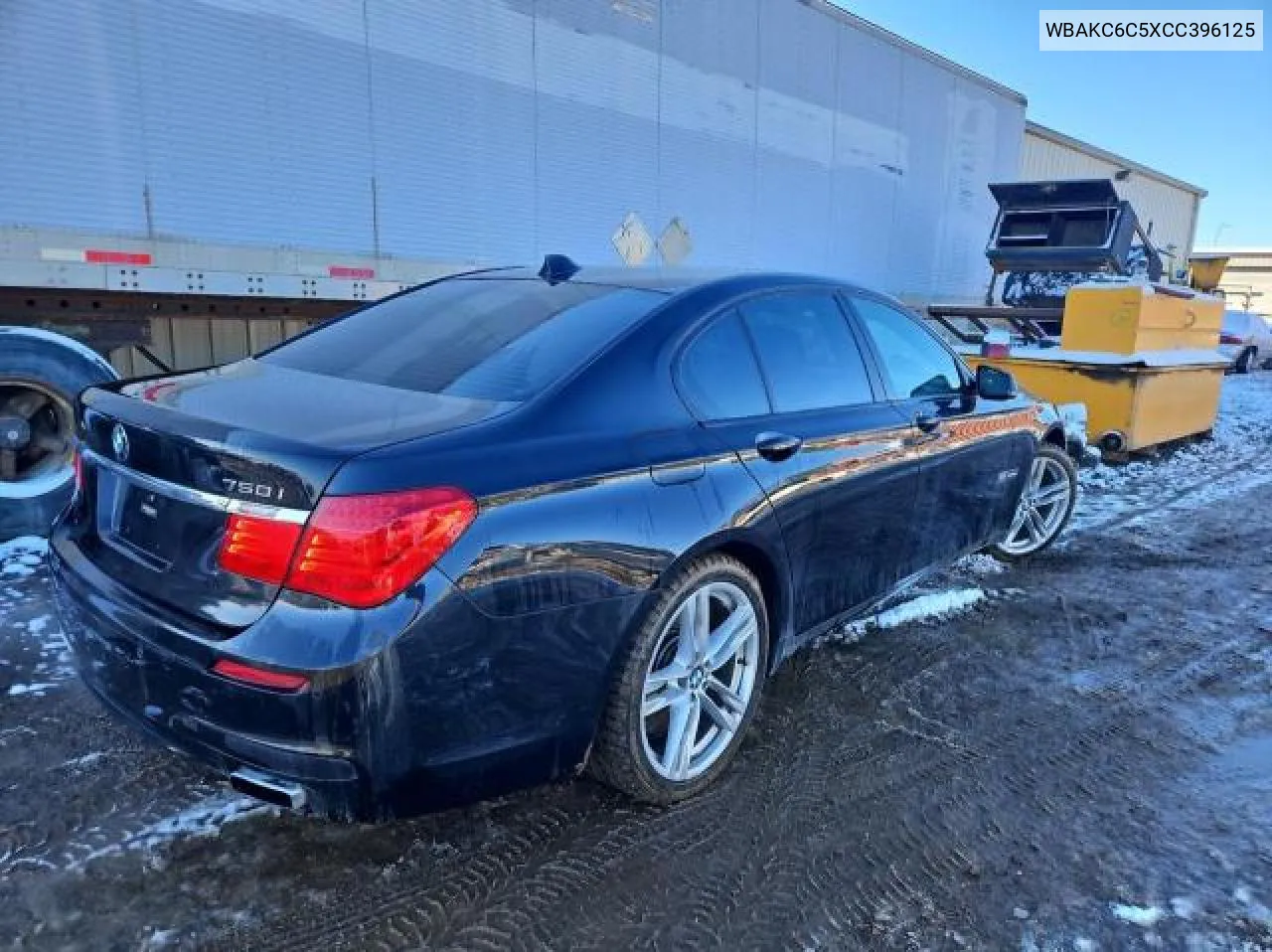 2012 BMW 750 Xi VIN: WBAKC6C5XCC396125 Lot: 77786904