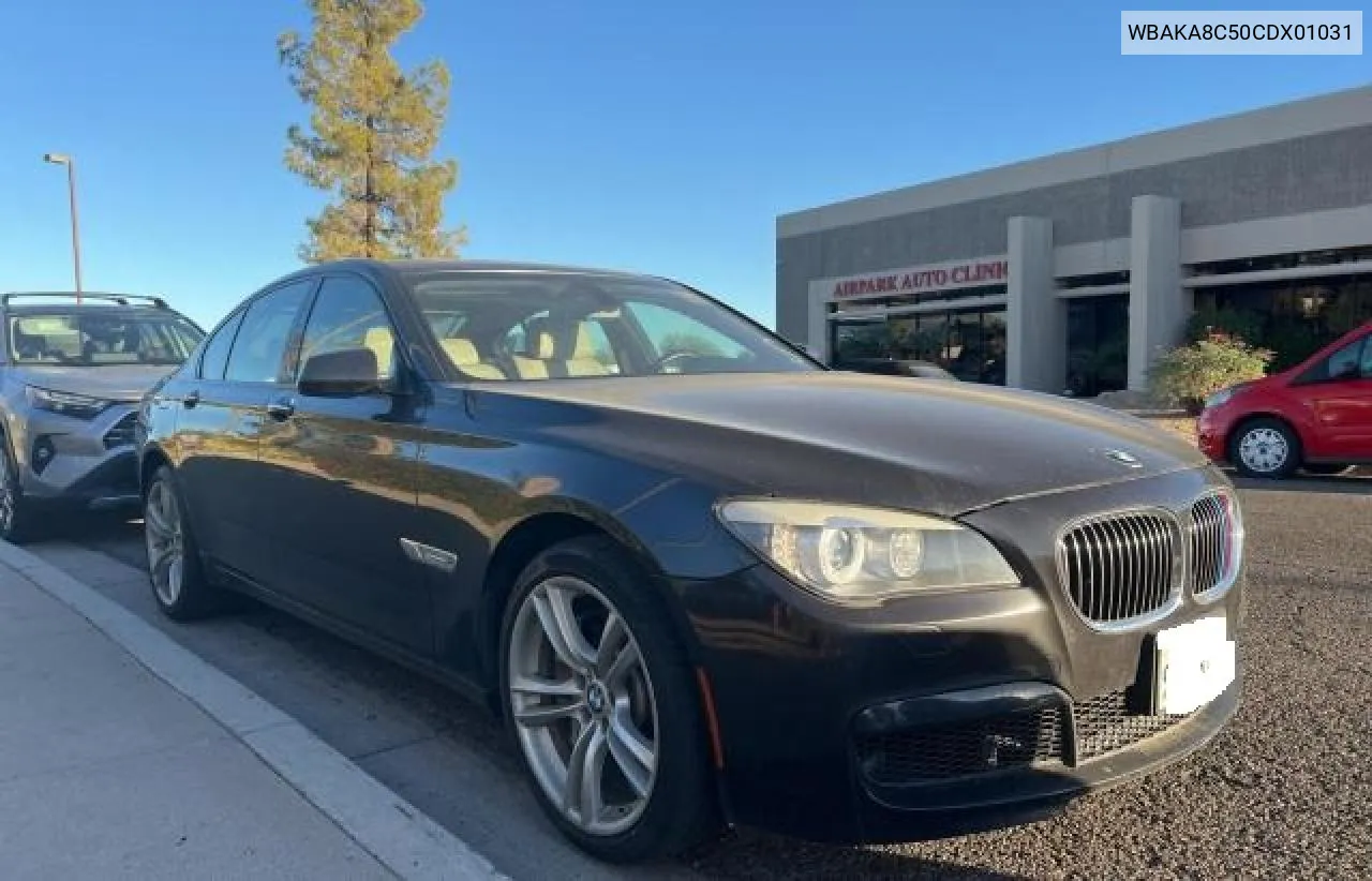 2012 BMW 750 I VIN: WBAKA8C50CDX01031 Lot: 80995664