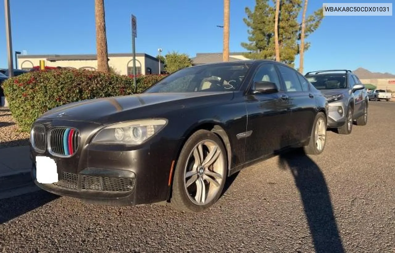 2012 BMW 750 I VIN: WBAKA8C50CDX01031 Lot: 80995664