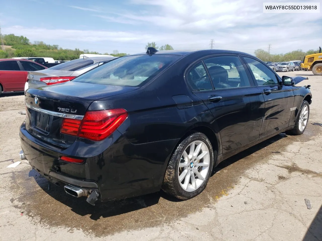 2013 BMW 750 Lxi VIN: WBAYF8C55DD139818 Lot: 53083924