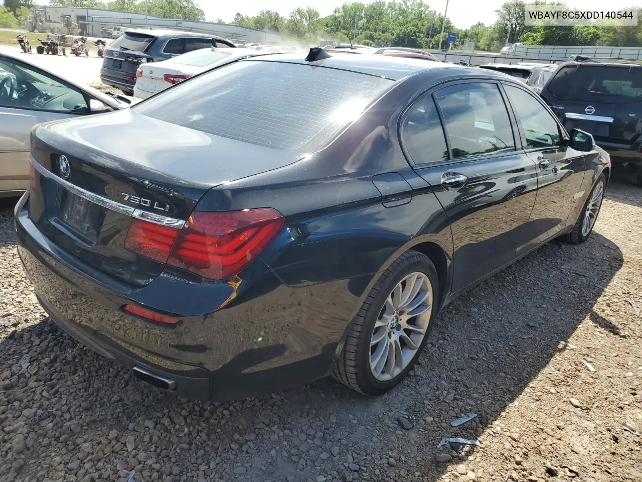 2013 BMW 750 Lxi VIN: WBAYF8C5XDD140544 Lot: 59360214