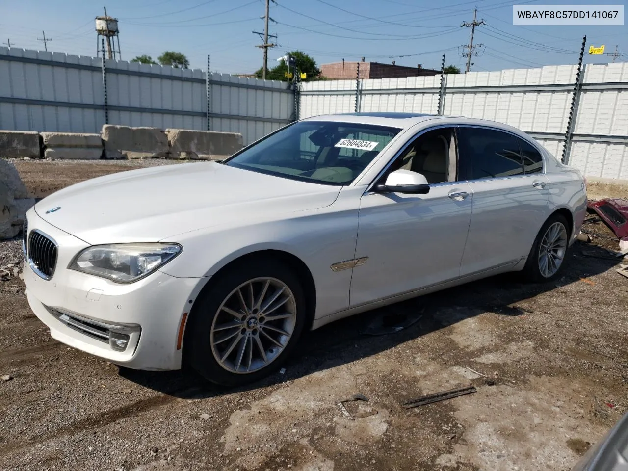 2013 BMW 750 Lxi VIN: WBAYF8C57DD141067 Lot: 62604834