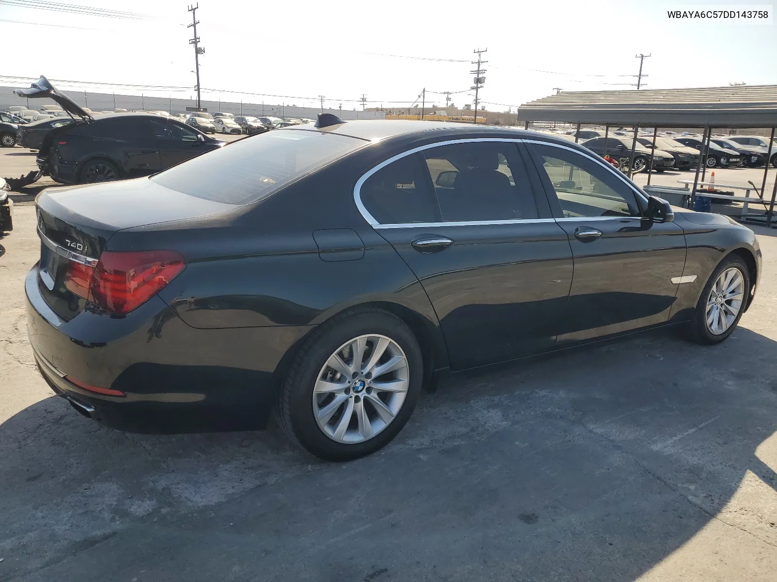 2013 BMW 740 I VIN: WBAYA6C57DD143758 Lot: 67074224