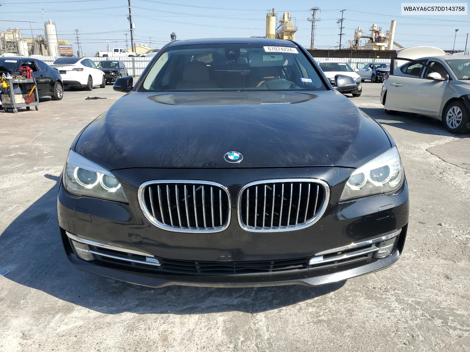 2013 BMW 740 I VIN: WBAYA6C57DD143758 Lot: 67074224