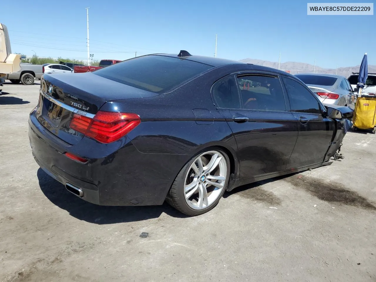 2013 BMW 750 Li VIN: WBAYE8C57DDE22209 Lot: 67741994