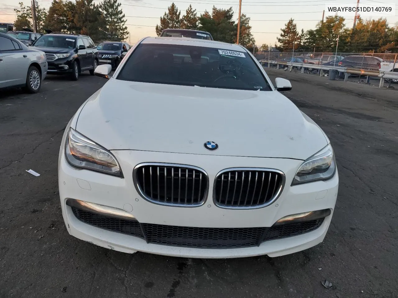 2013 BMW 750 Lxi VIN: WBAYF8C51DD140769 Lot: 70248634