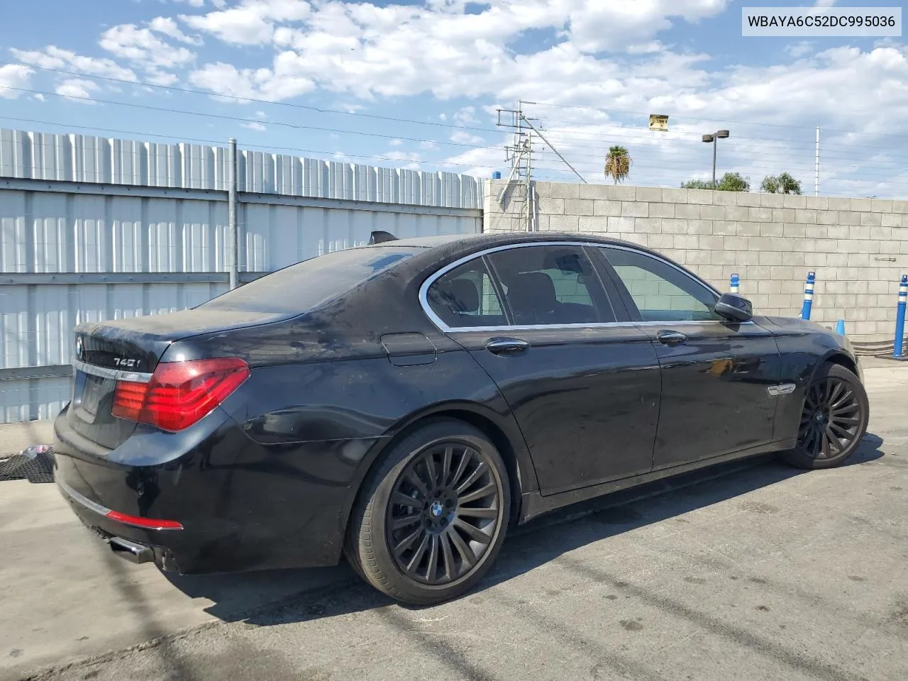 2013 BMW 740 I VIN: WBAYA6C52DC995036 Lot: 70317414