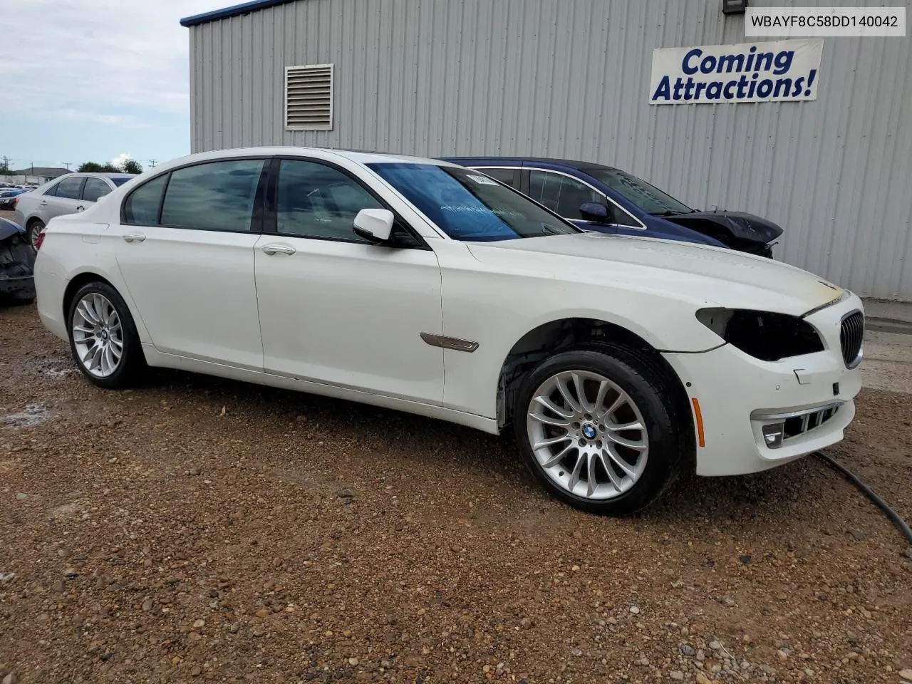 2013 BMW 750 Lxi VIN: WBAYF8C58DD140042 Lot: 72640184