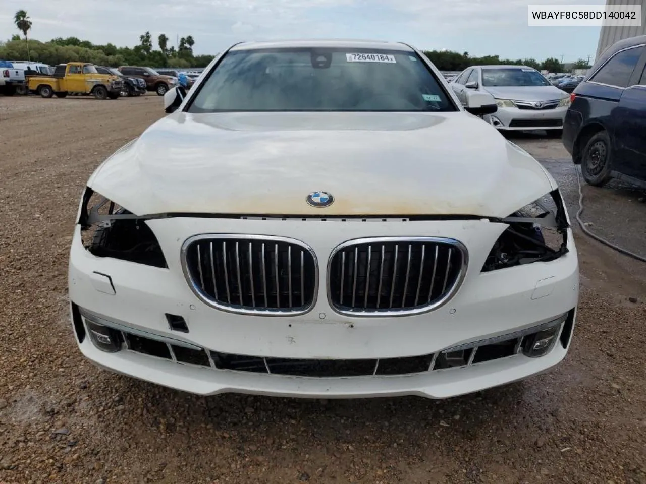 2013 BMW 750 Lxi VIN: WBAYF8C58DD140042 Lot: 72640184