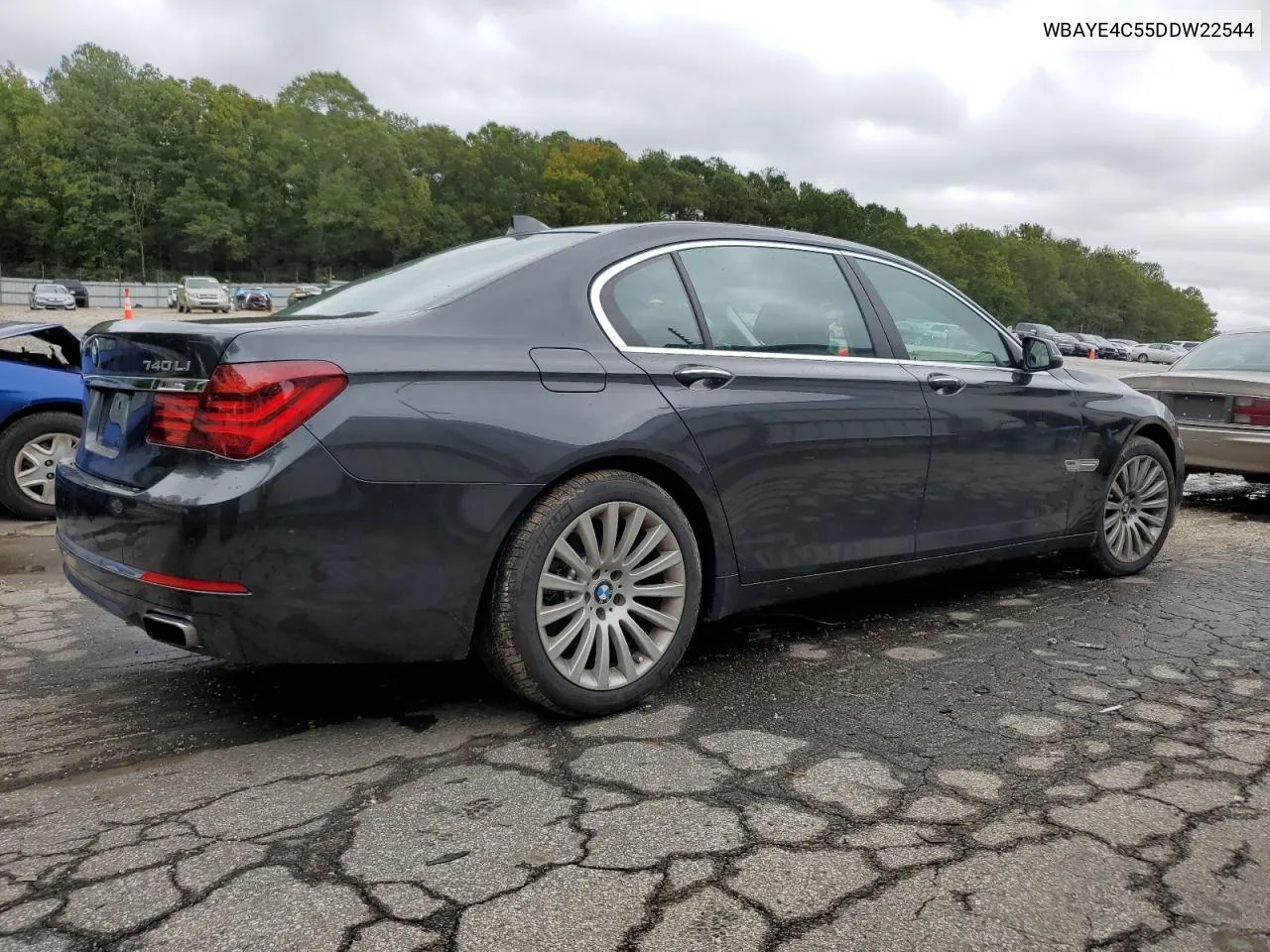 2013 BMW 740 Li VIN: WBAYE4C55DDW22544 Lot: 73326844