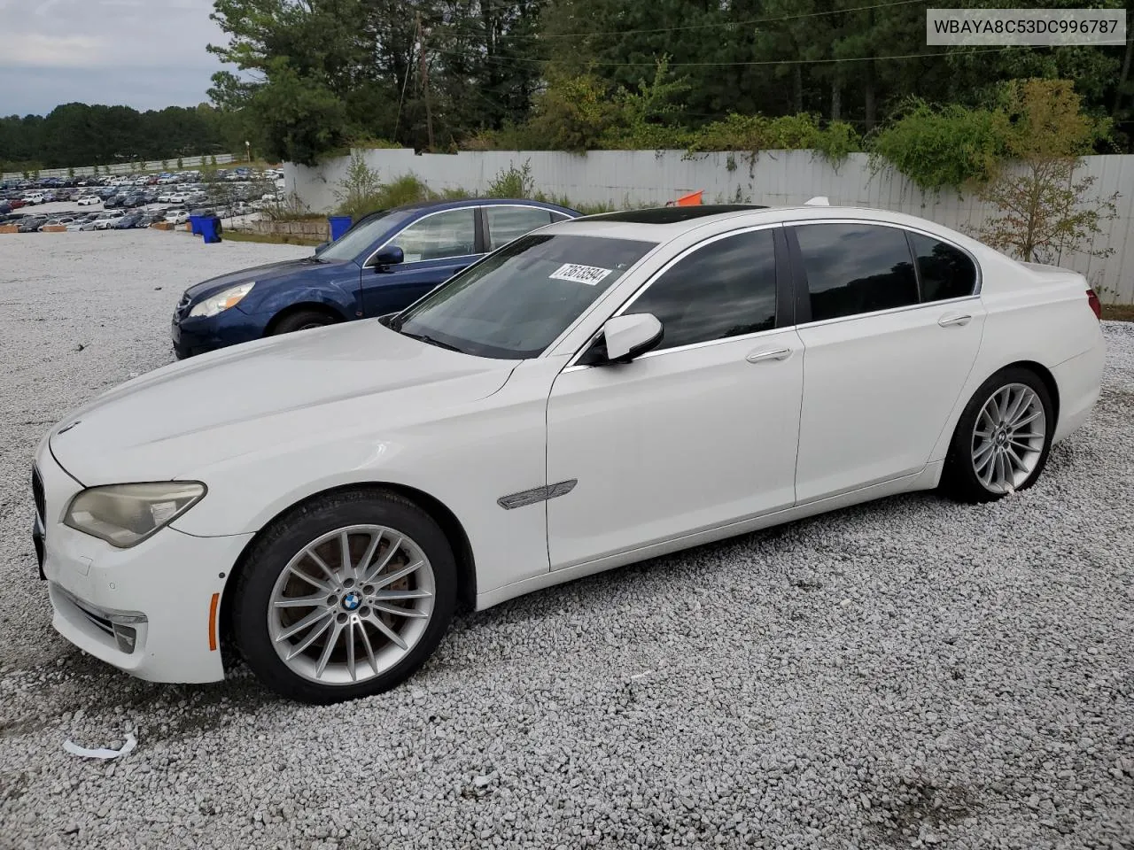 2013 BMW 750 I VIN: WBAYA8C53DC996787 Lot: 73613594