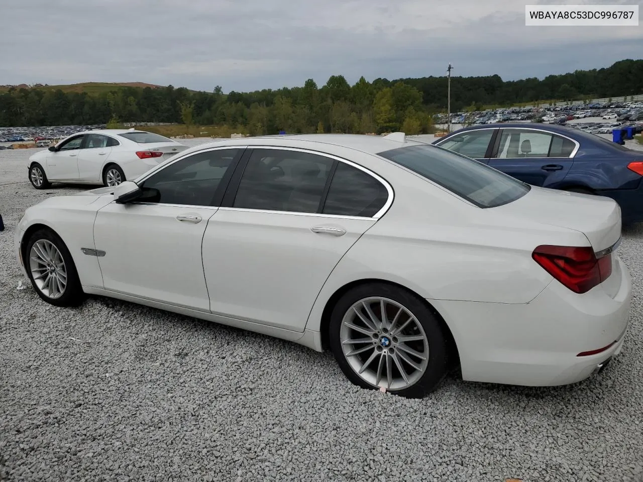 2013 BMW 750 I VIN: WBAYA8C53DC996787 Lot: 73613594