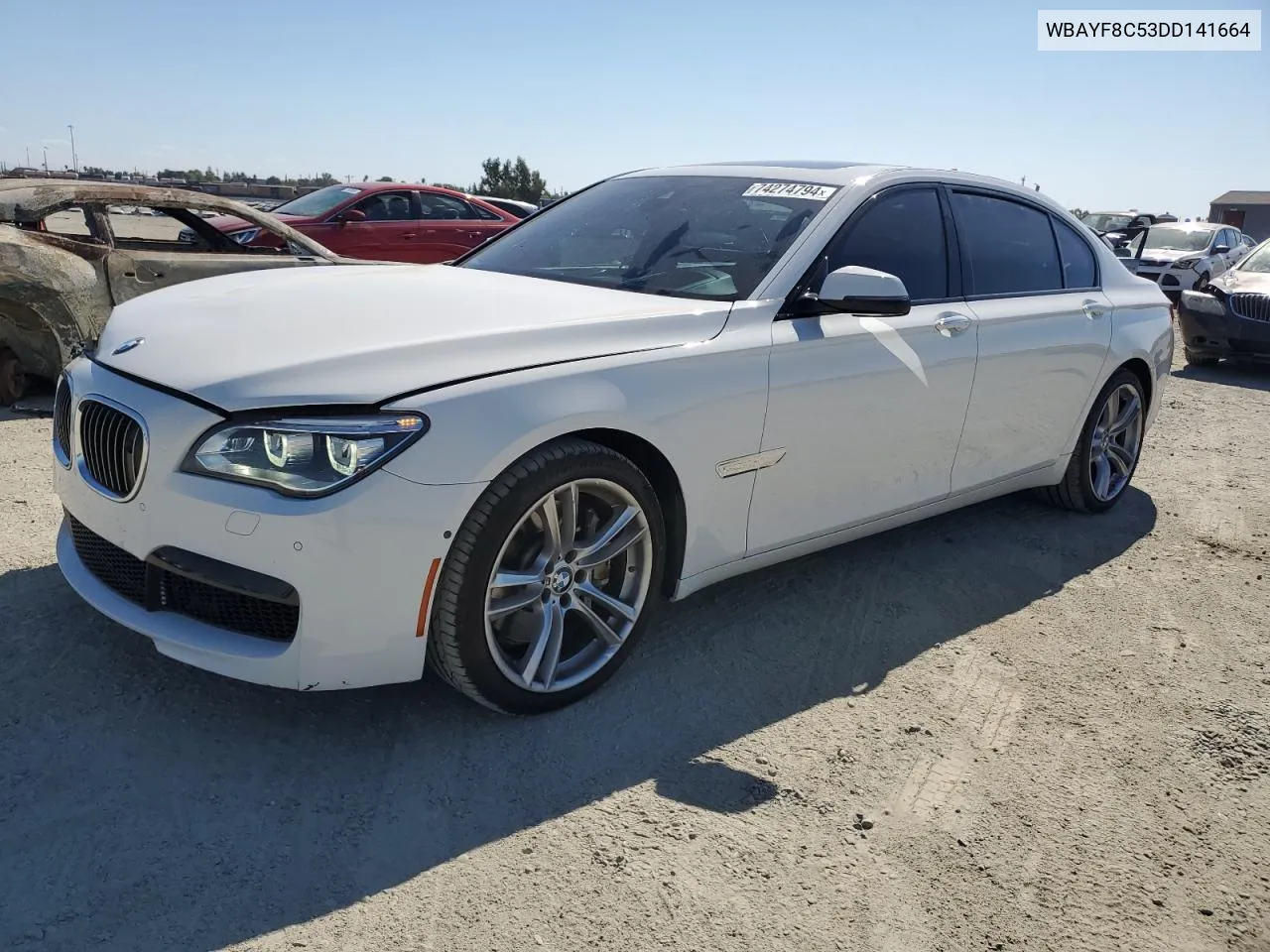 2013 BMW 750 Lxi VIN: WBAYF8C53DD141664 Lot: 74274794