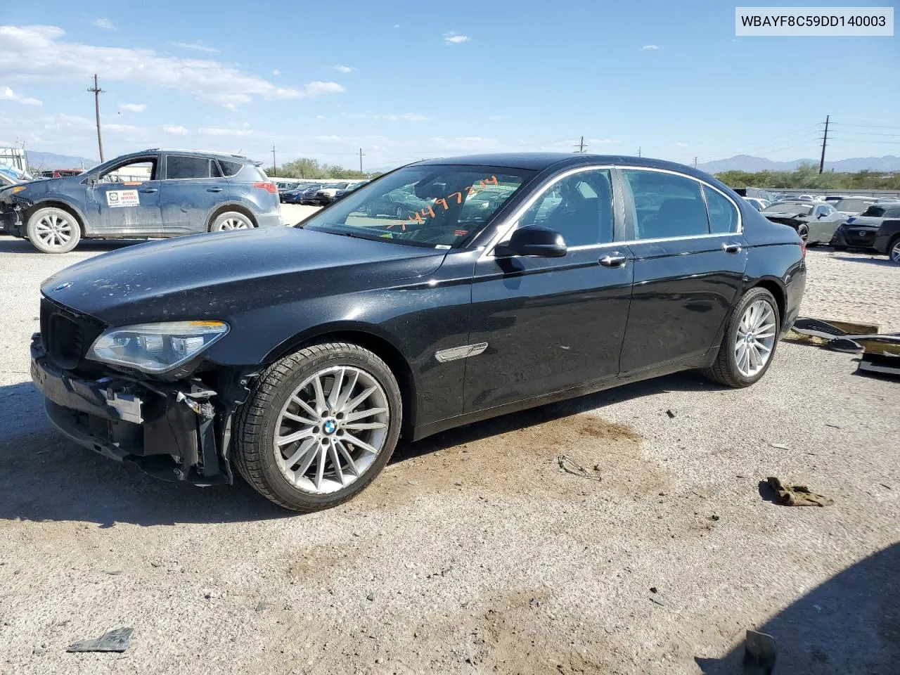 2013 BMW 750 Lxi VIN: WBAYF8C59DD140003 Lot: 74497214