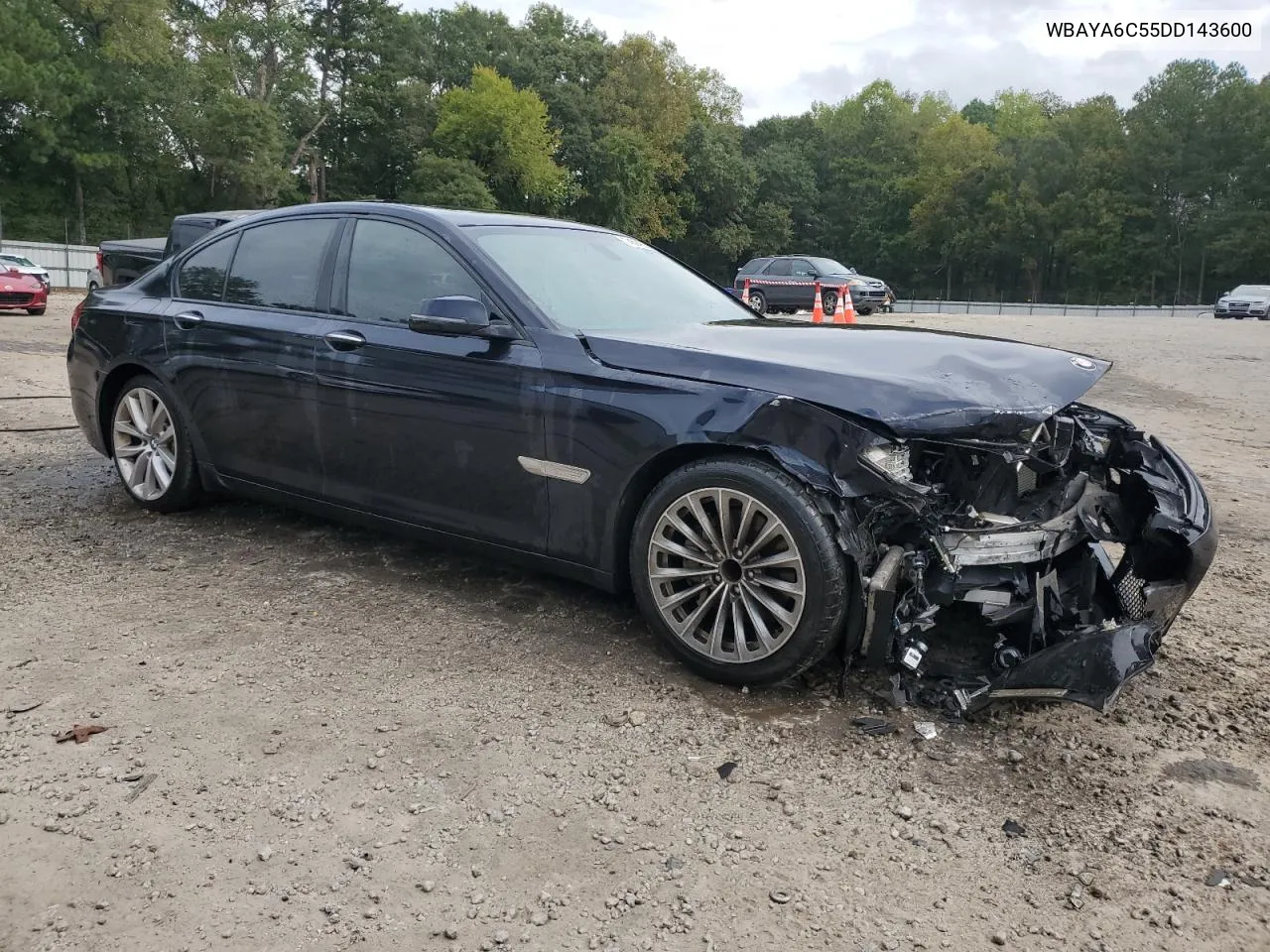 2013 BMW 740 I VIN: WBAYA6C55DD143600 Lot: 74594974