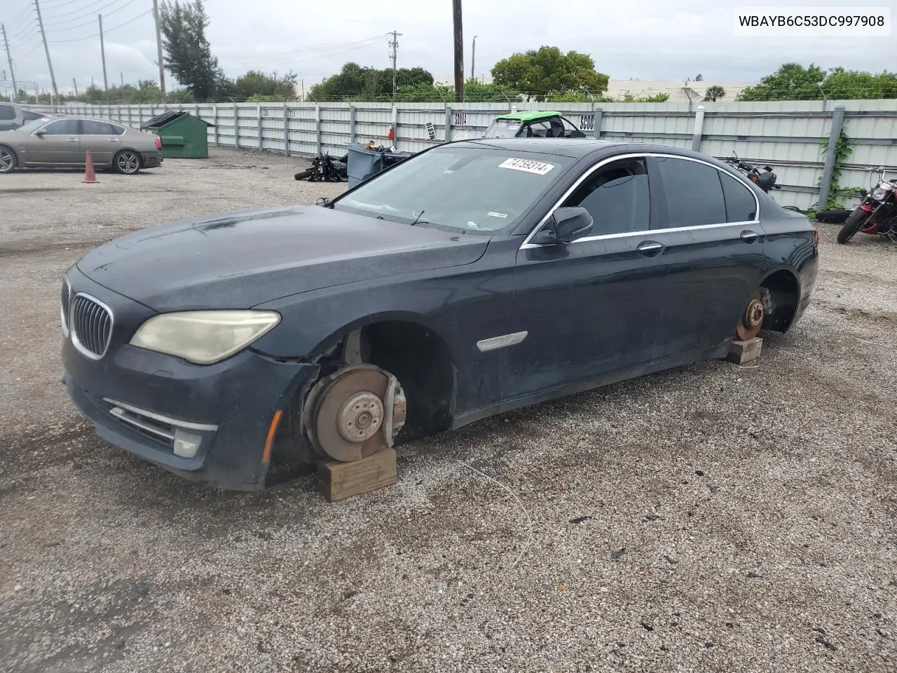 2013 BMW 750 Xi VIN: WBAYB6C53DC997908 Lot: 74759314