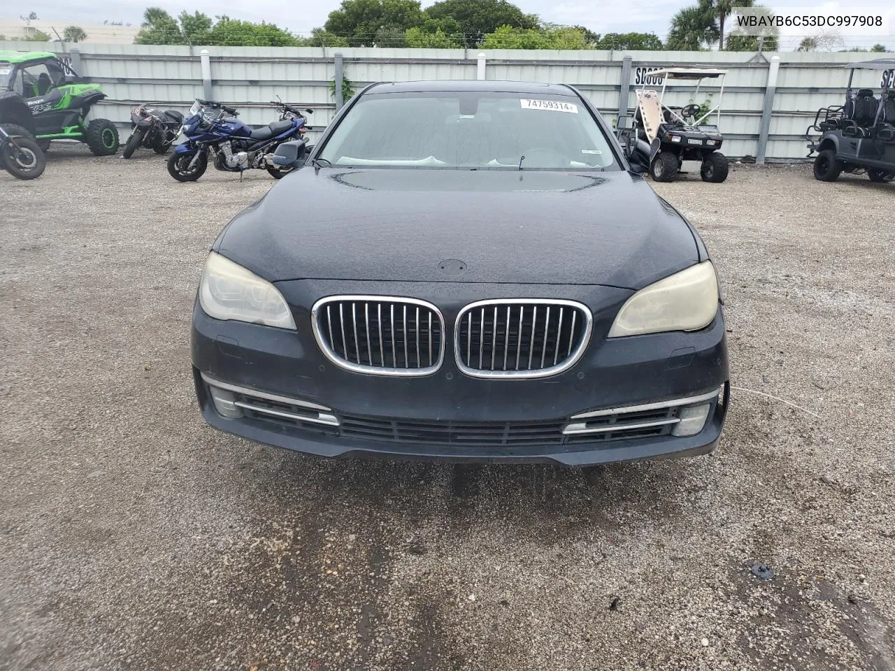 2013 BMW 750 Xi VIN: WBAYB6C53DC997908 Lot: 74759314