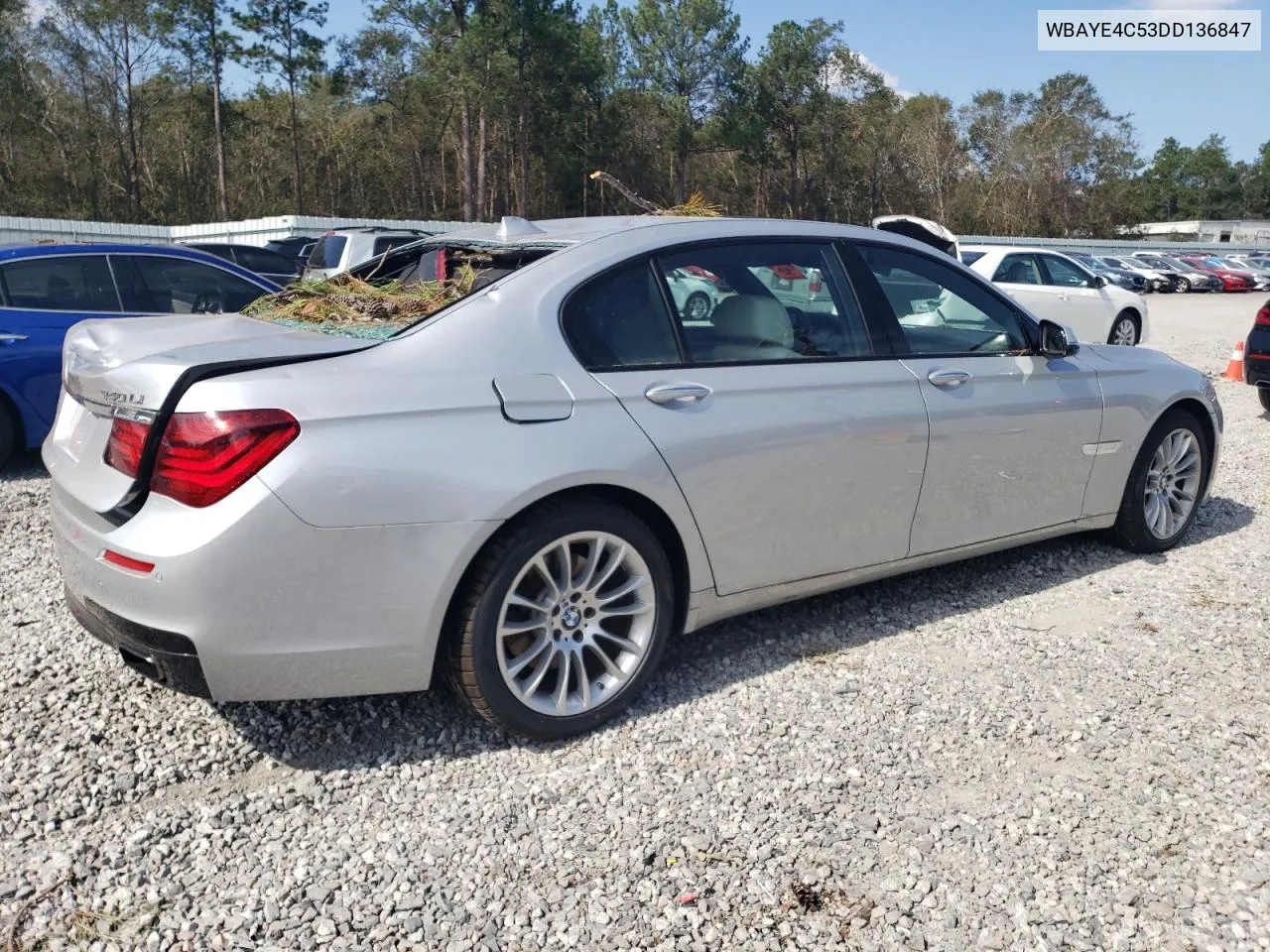 2013 BMW 740 Li VIN: WBAYE4C53DD136847 Lot: 74855054