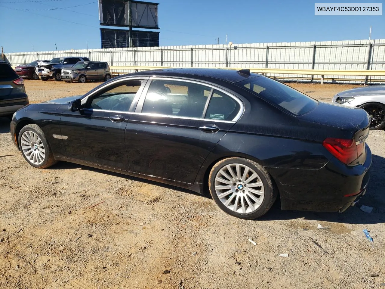 2013 BMW 740 Lxi VIN: WBAYF4C53DD127353 Lot: 74999934