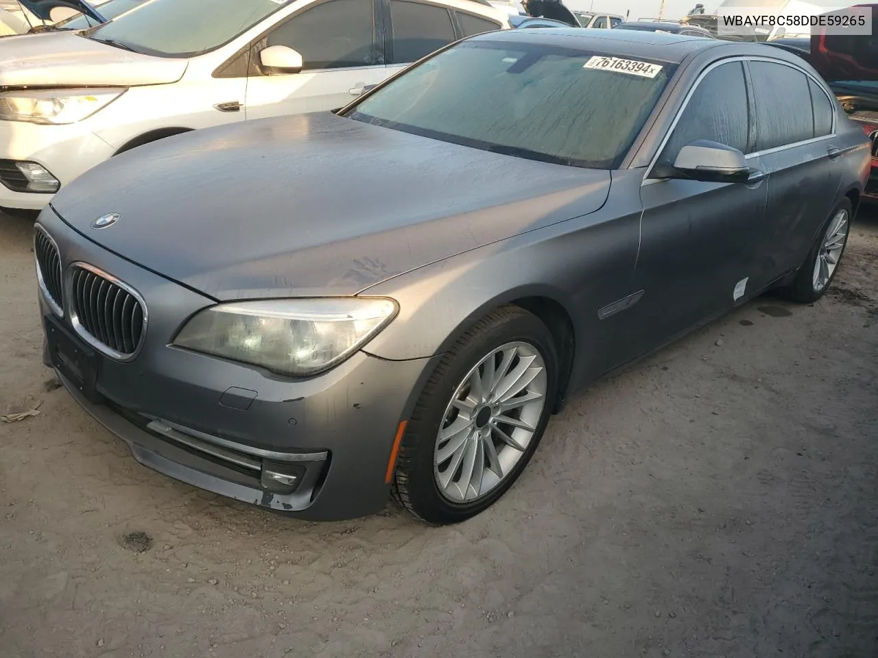 2013 BMW 750 Lxi VIN: WBAYF8C58DDE59265 Lot: 76163394