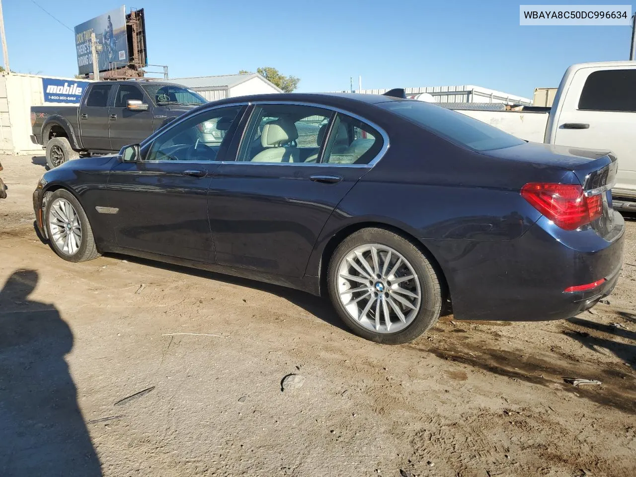 2013 BMW 750 I VIN: WBAYA8C50DC996634 Lot: 76252824