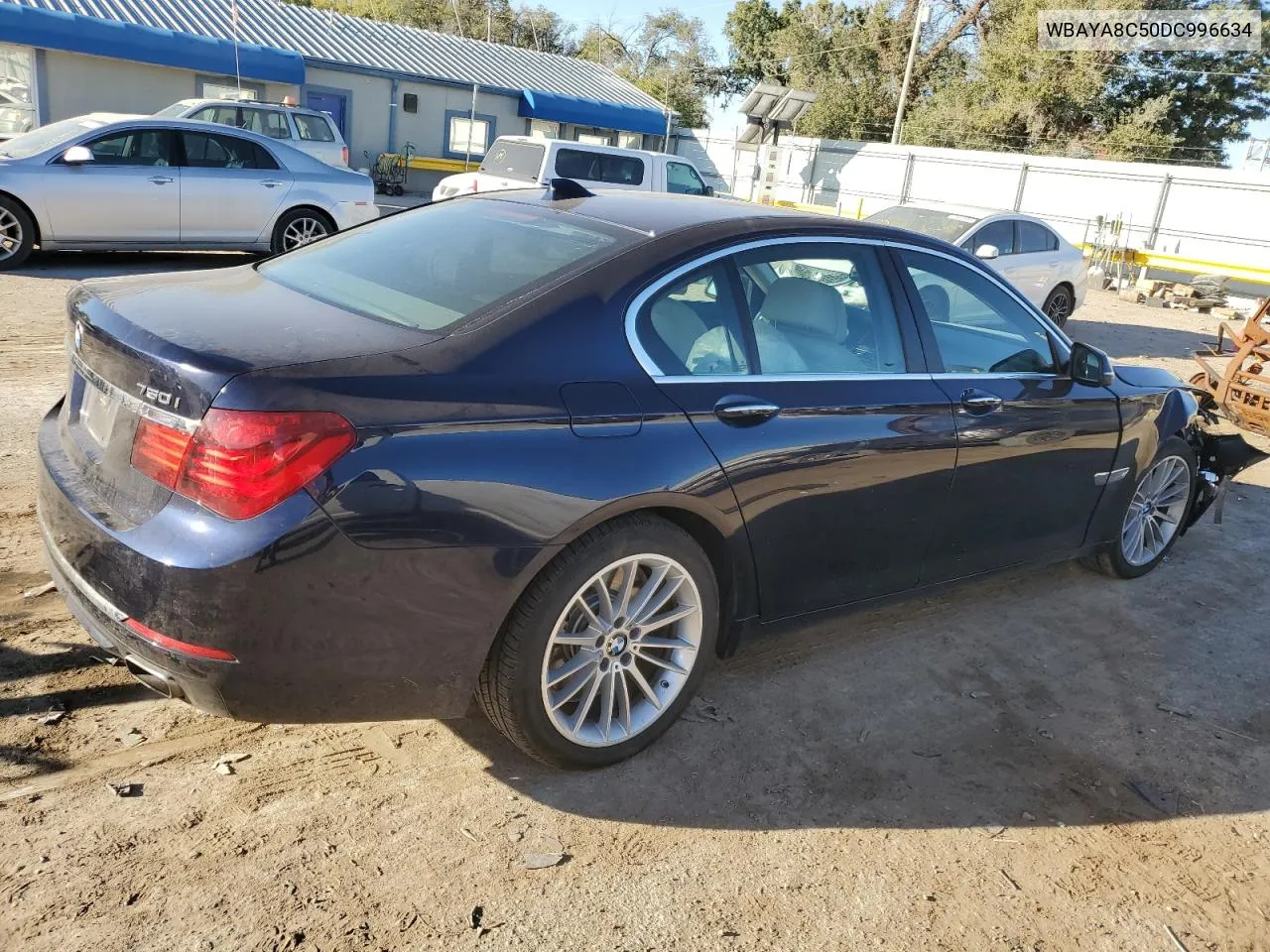 2013 BMW 750 I VIN: WBAYA8C50DC996634 Lot: 76252824