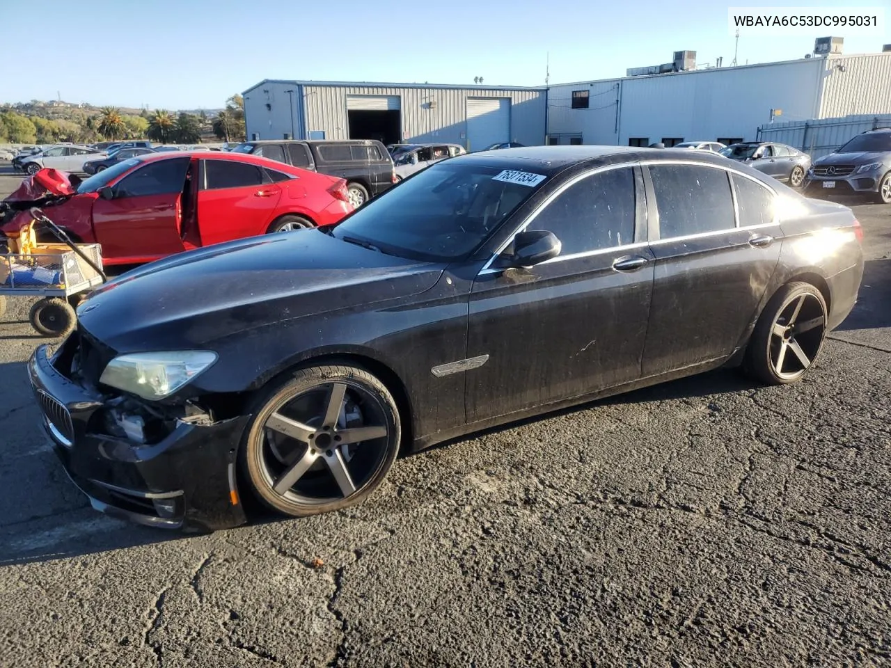 2013 BMW 740 I VIN: WBAYA6C53DC995031 Lot: 76371534