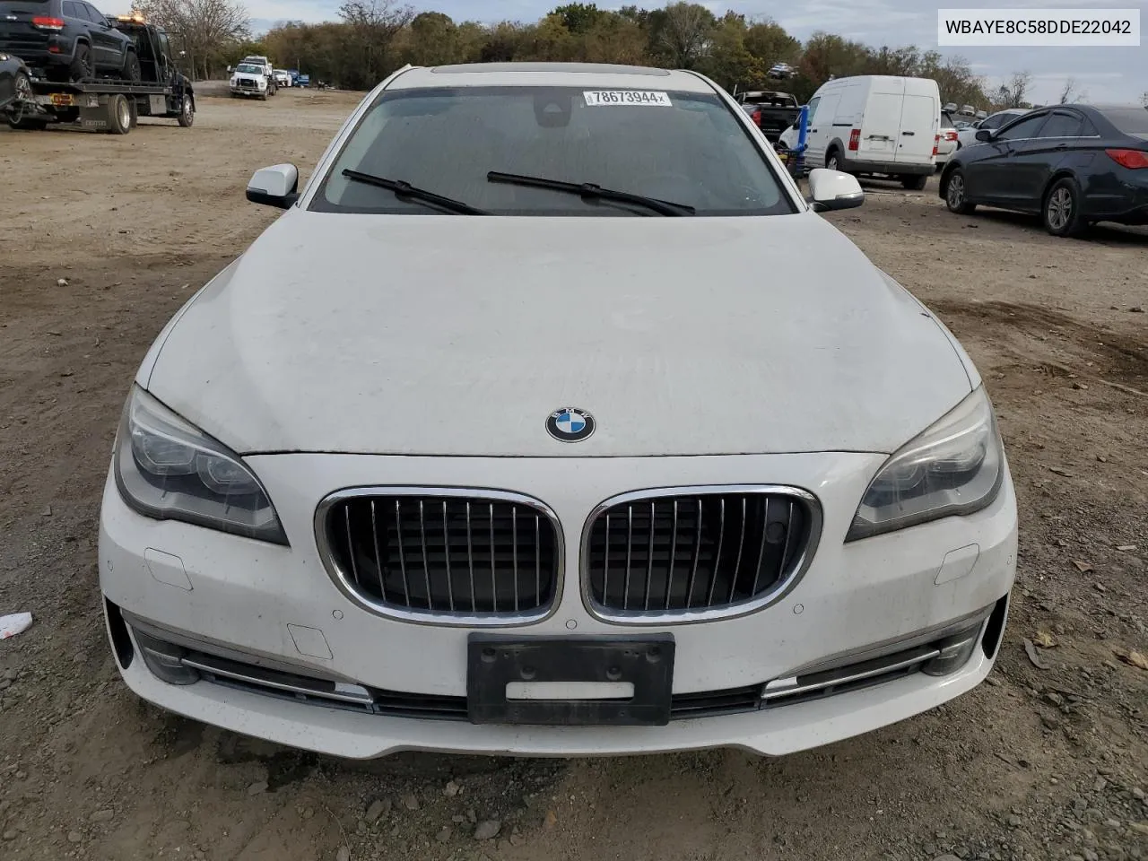 2013 BMW 750 Li VIN: WBAYE8C58DDE22042 Lot: 78673944