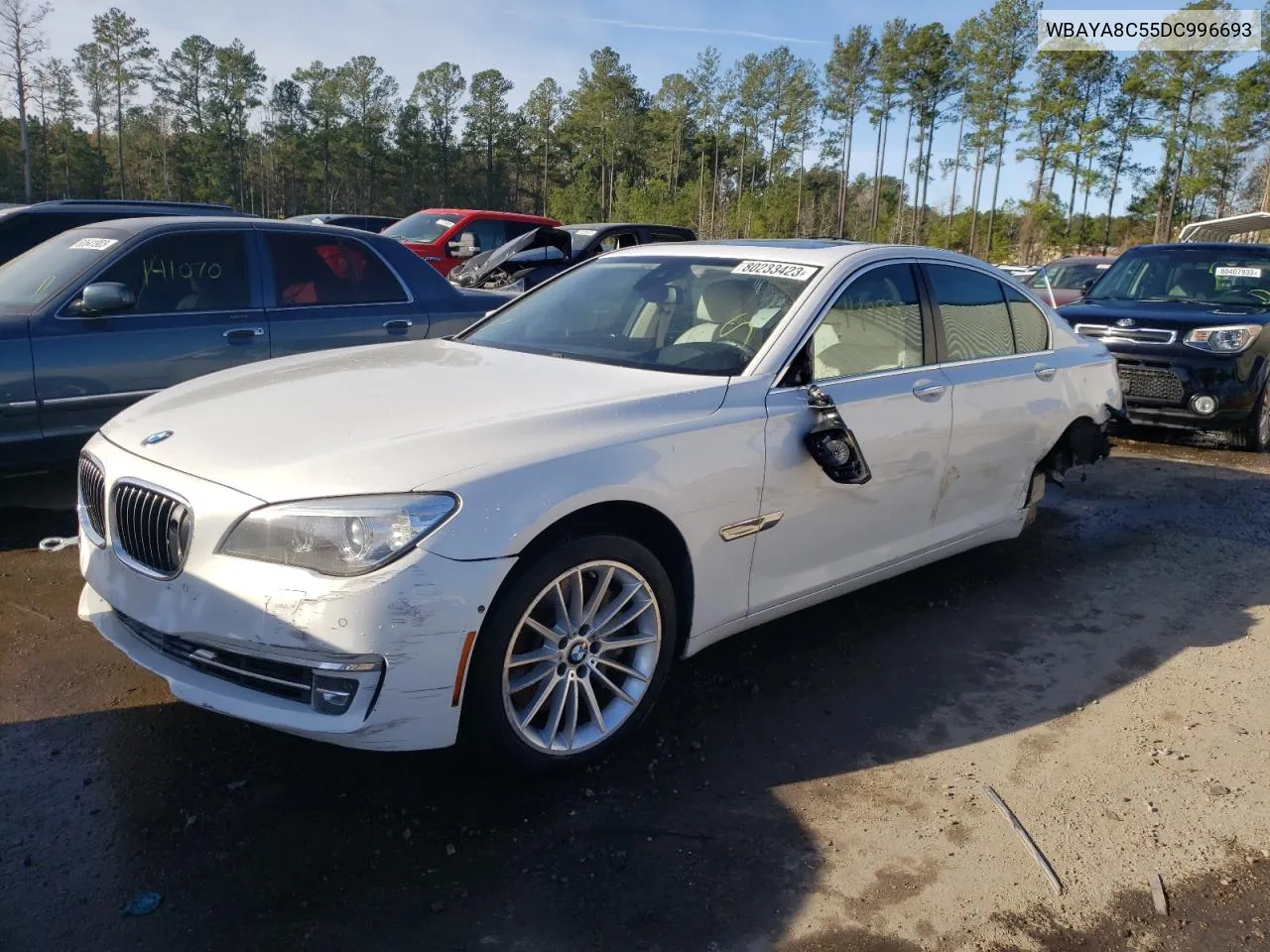 2013 BMW 750 I VIN: WBAYA8C55DC996693 Lot: 80233423