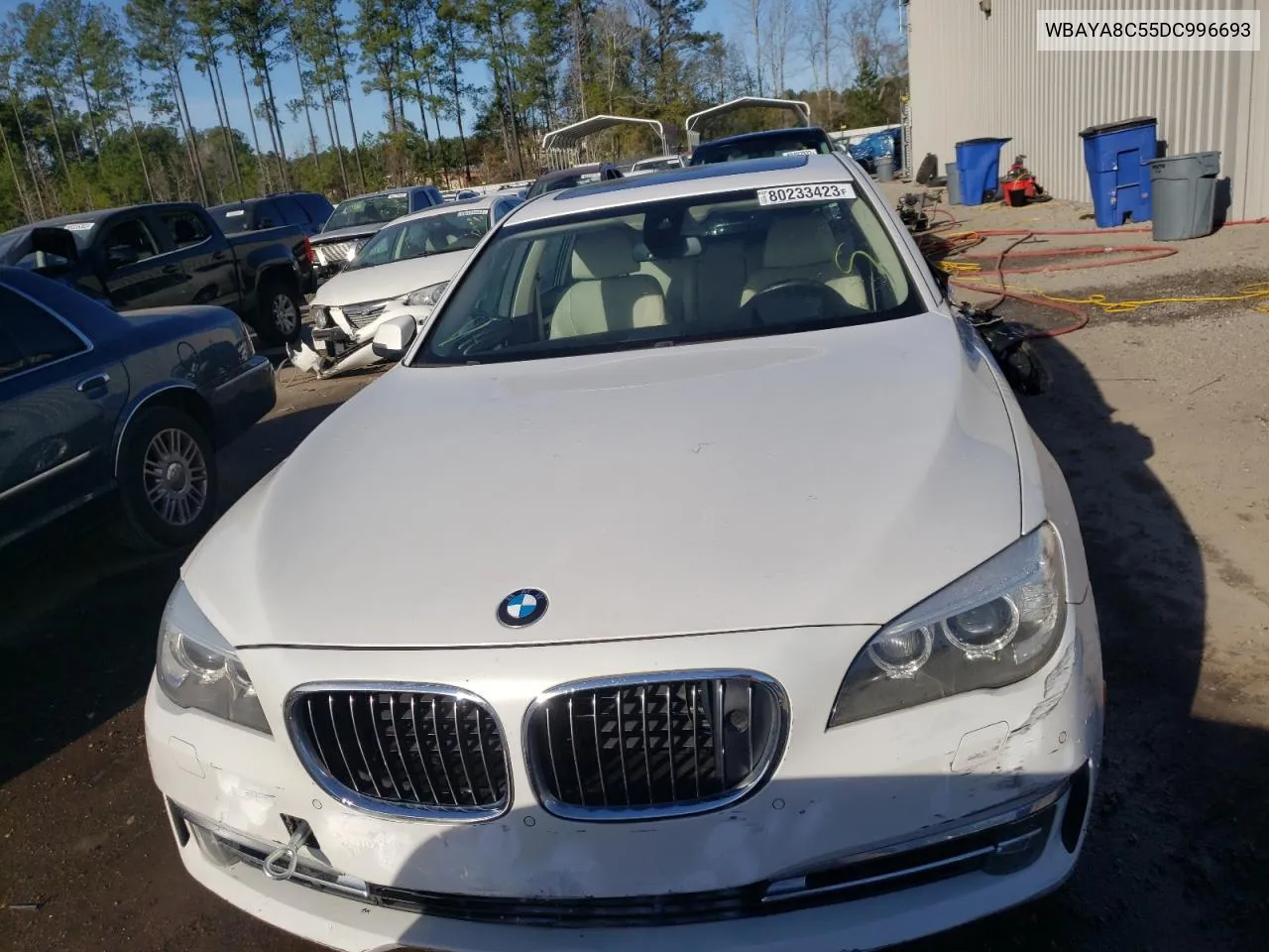 2013 BMW 750 I VIN: WBAYA8C55DC996693 Lot: 80233423