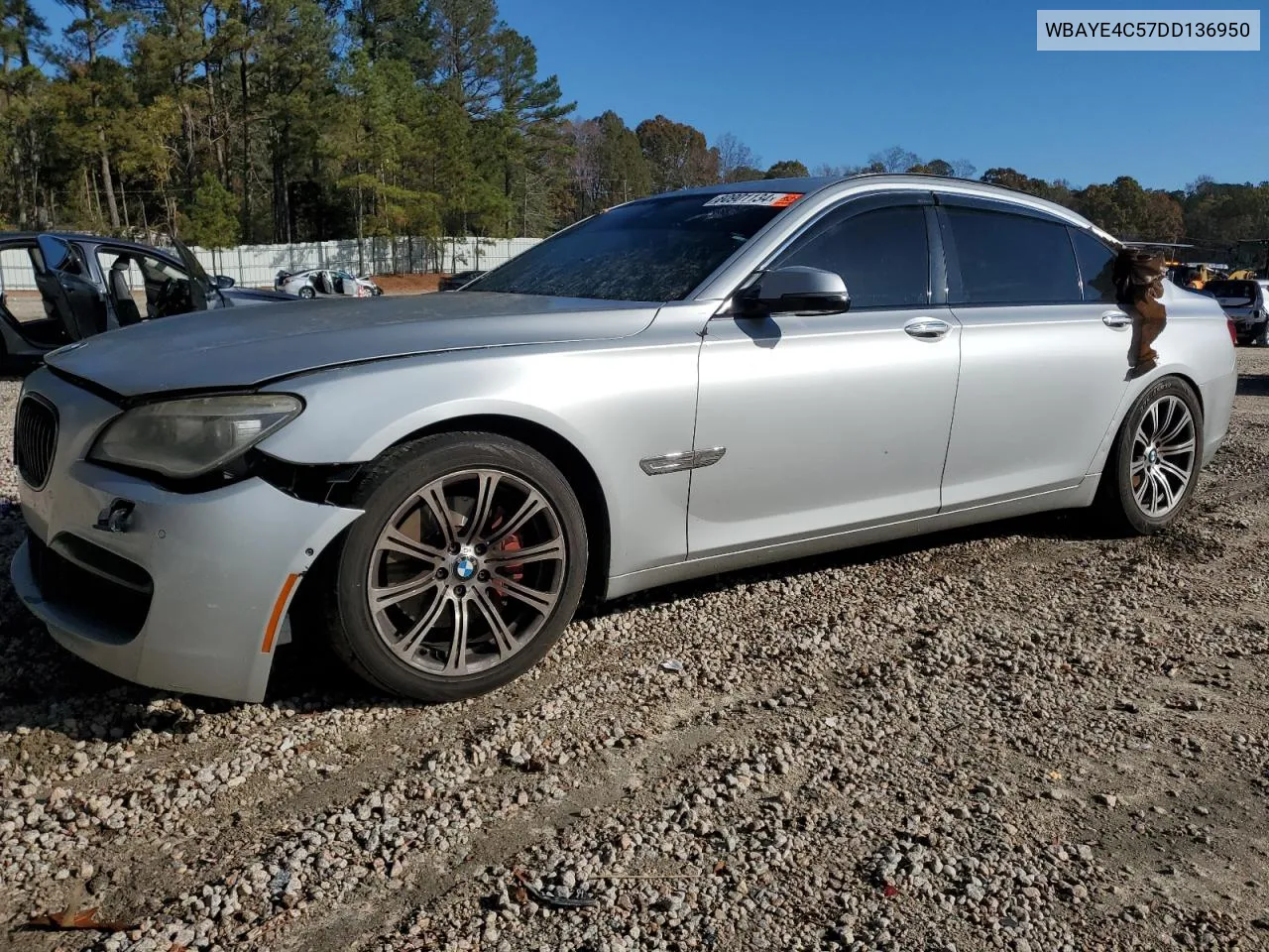 2013 BMW 740 Li VIN: WBAYE4C57DD136950 Lot: 80901134