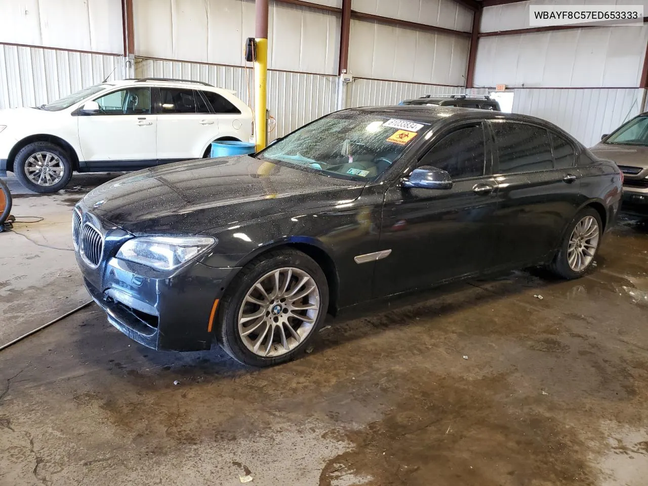 2014 BMW 750 Lxi VIN: WBAYF8C57ED653333 Lot: 61033834