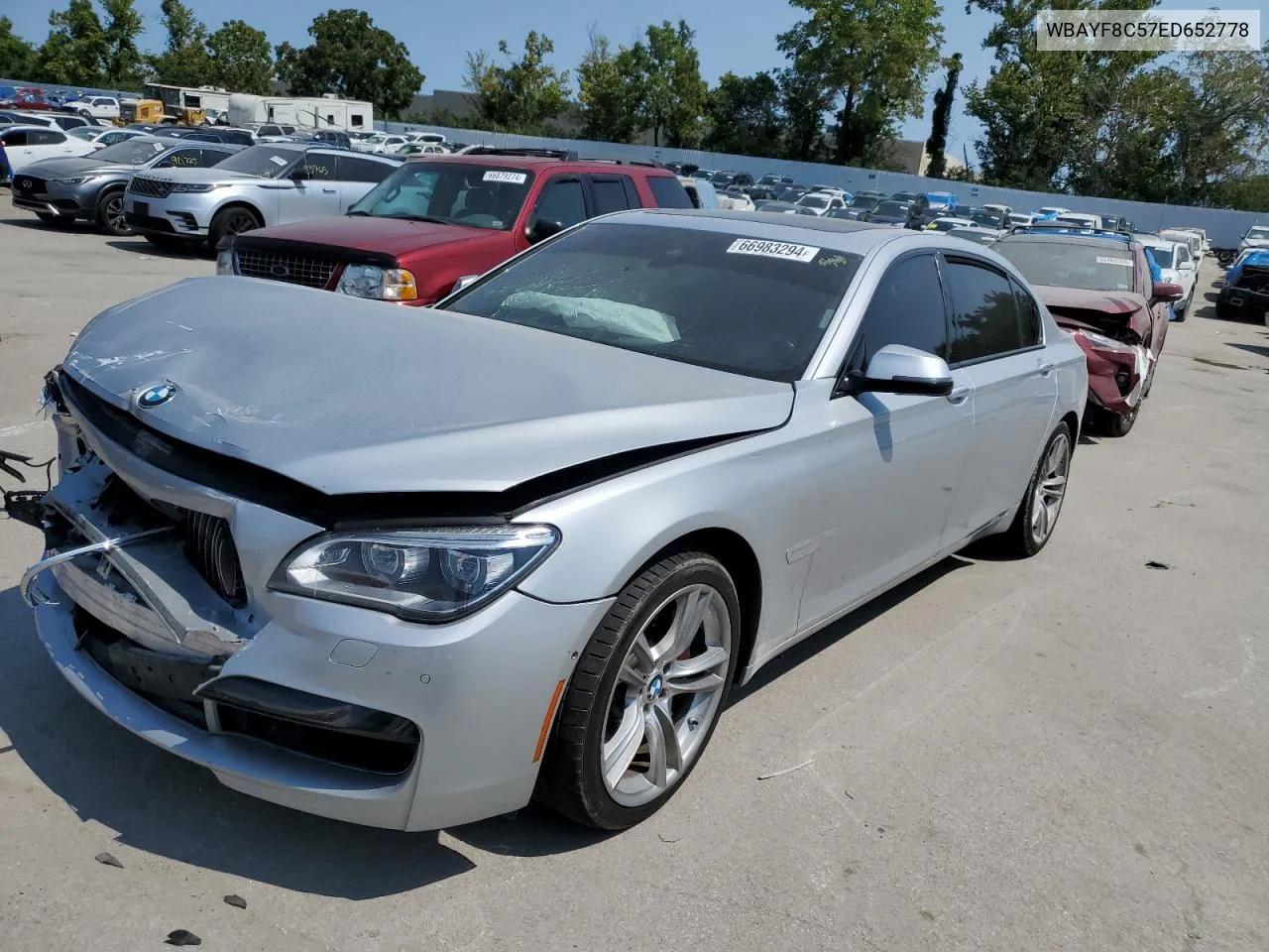 2014 BMW 750 Lxi VIN: WBAYF8C57ED652778 Lot: 66983294